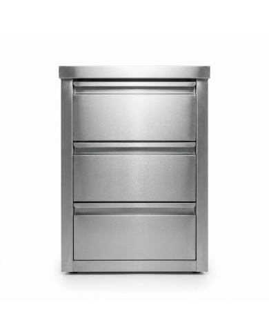 Estantería de pie de acero inoxidable con 4 estantes 1200x500x1800 mm para hostelería | CLEITON