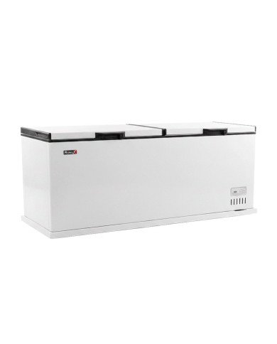 Arcon Congelador Horizontal De 520 Litros Con 2 Puertas Ciega Abatible