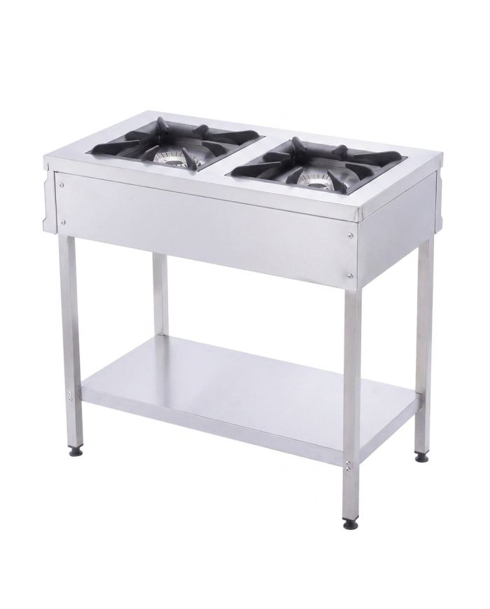 Cocina 2 fuegos a gas con mueble vertical cleiton