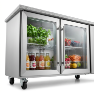 Bajo Mostrador Refrigerado 3 Puertas 136x70 Ventilado Romux