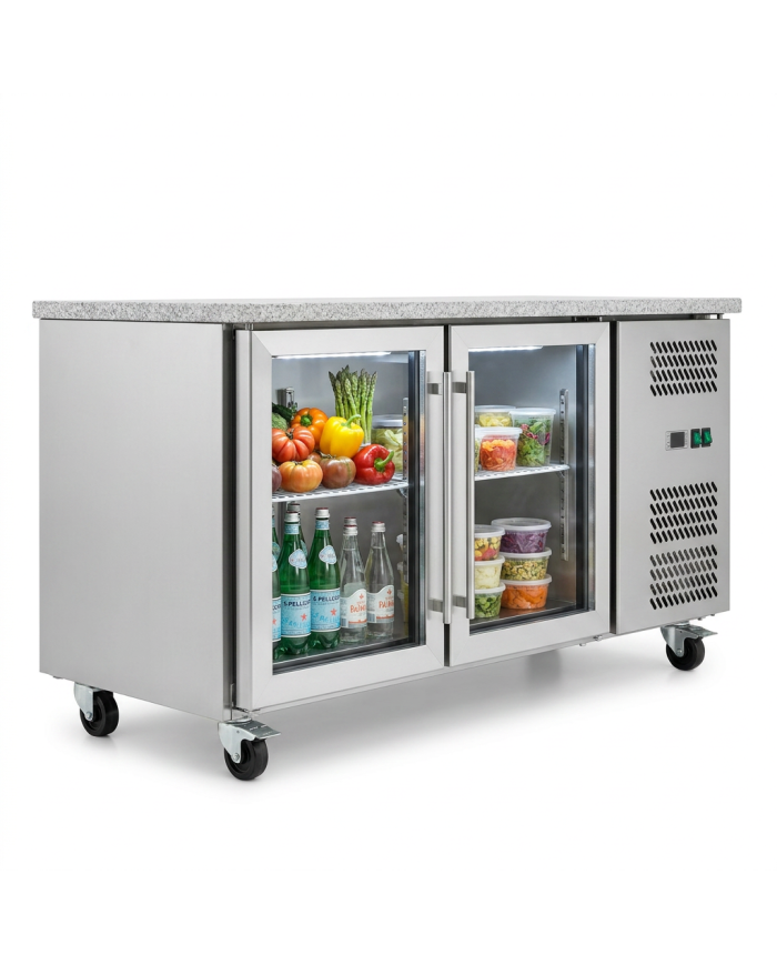 Bajo Mostrador Refrigerado 3 Puertas 136x70 Ventilado Cleiton