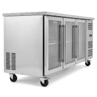 Bajo Mostrador Refrigerado 3 Puertas mármol 179x70 Ventilado Romux