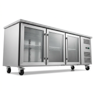 Bajo Mostrador Refrigerado 3 Puertas mármol 179x70 Ventilado Romux