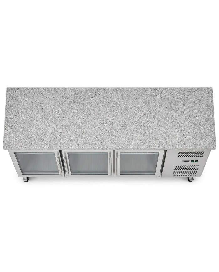Bajo Mostrador Refrigerado 3 Puertas mármol 179x70 Ventilado Romux