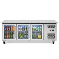 Bajo Mostrador Refrigerado 3 Puertas mármol 179x70 Ventilado Romux