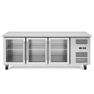 Bajo Mostrador Refrigerado 3 Puertas mármol 179x70 Ventilado Cleiton