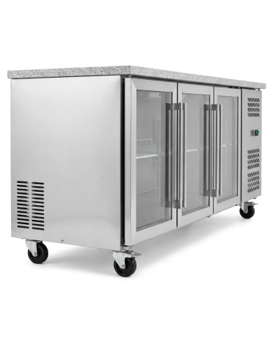 Bajo Mostrador Refrigerado 3 Puertas mármol 179x70 Ventilado Cleiton