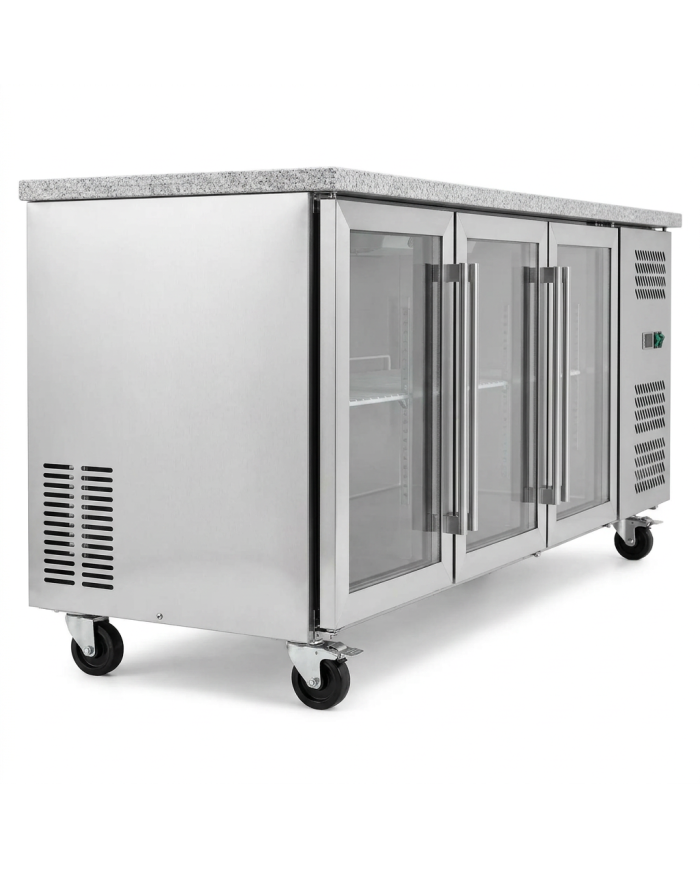 Bajo Mostrador Refrigerado 3 Puertas mármol 179x70 Ventilado Cleiton
