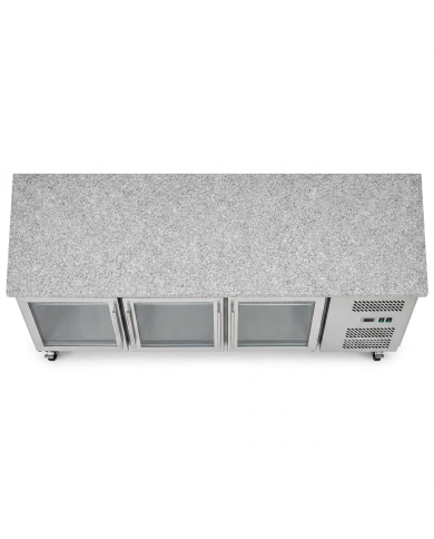 Bajo Mostrador Refrigerado 3 Puertas mármol 179x70 Ventilado Cleiton