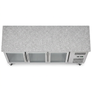 Bajo Mostrador Refrigerado 3 Puertas mármol 179x70 Ventilado Cleiton