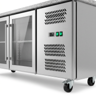 Bajo Mostrador Refrigerado 3 Puertas mármol 179x70 Ventilado Cleiton