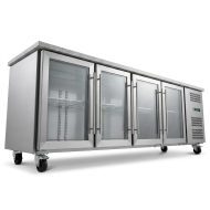 Bajo Mostrador Refrigerado 4 Puertas mármol 223x70 Ventilado Cleiton