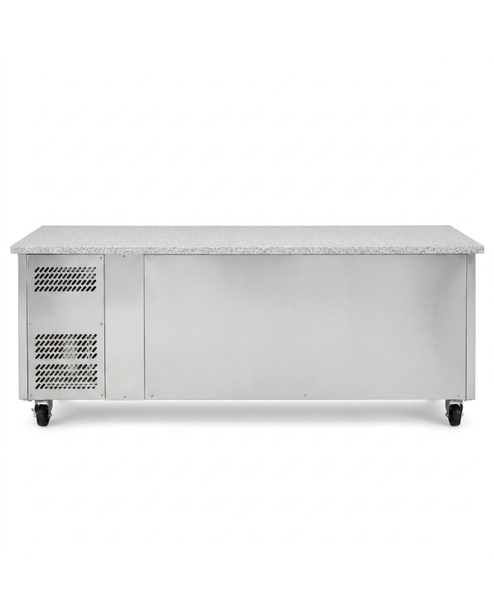 Bajo Mostrador Refrigerado 4 Puertas mármol 223x70 Ventilado Romux