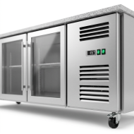 Bajo Mostrador Refrigerado 4 Puertas mármol 223x70 Ventilado Romux