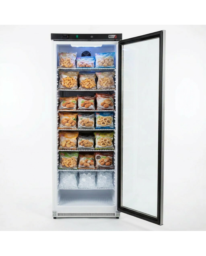 Armario Expositor De Congelación Abs 400 Litros 1 Puerta De Cristal 60