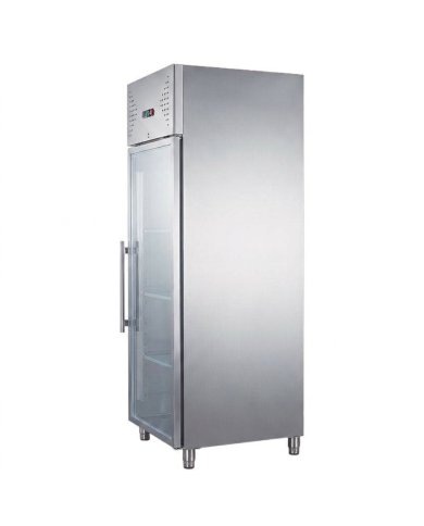 Armario refrigerado 650L 1 puerta cristal CLEITON ventilado aire forzado