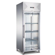 Armario congelación 650L 1 puerta cristal CLEITON ventilado aire forzado