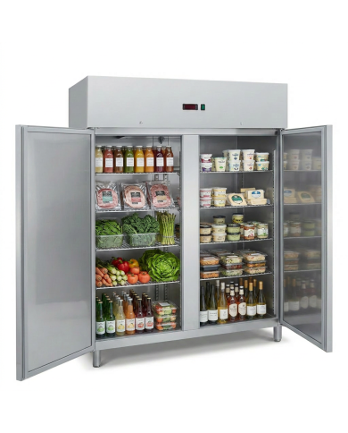 Armario de refrigerado 1300L 2 puertas ROMUX ventilado aire forzado
