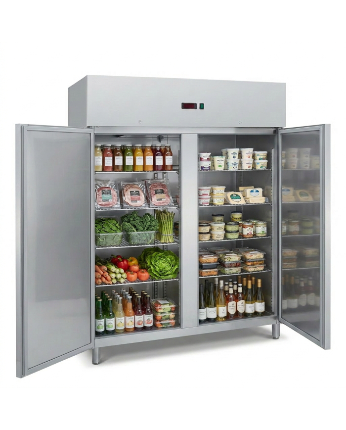 Armario de refrigerado 1300L 2 puertas ROMUX ventilado aire forzado