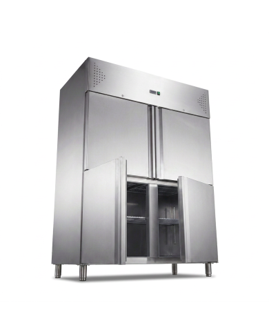 Armario refrigerado 1300L 4 puertas ROMUX ventilado aire forzado