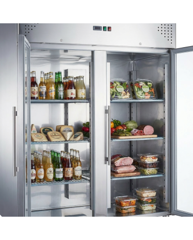 Armario de refrigerado 1300L 2 puertas ROMUX ventilado aire forzado