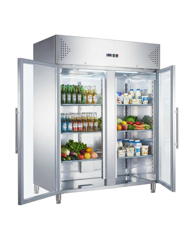 Armario de refrigerado 1300L 2 puertas ROMUX ventilado aire forzado