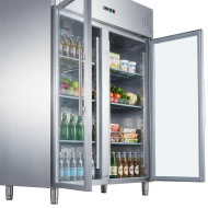 Armario de refrigerado 1300L 2 puertas ROMUX ventilado aire forzado