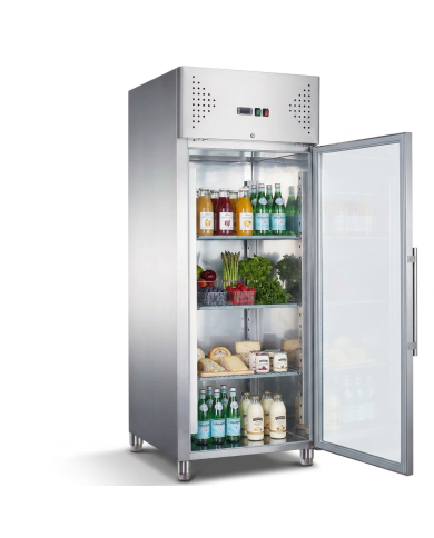 Armario refrigerado 600L 1 puerta cristal CLEITON ventilado aire forzado