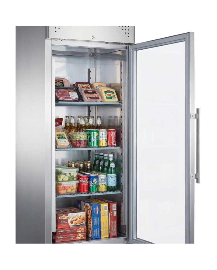 Armario refrigerado 600L 1 puerta cristal CLEITON ventilado aire forzado