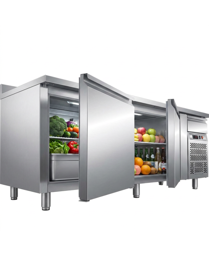 Bajo Mostrador Refrigerado 4 Puertas 223x70 Ventilado Romux