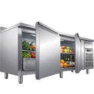 Bajo Mostrador Refrigerado 4 Puertas 223x70 Ventilado Romux