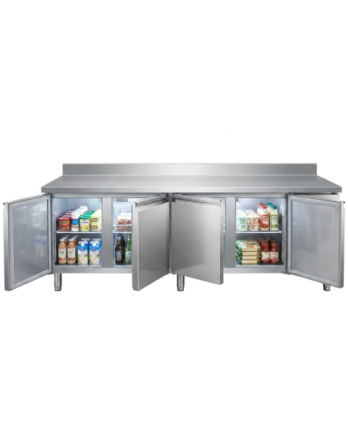 Bajo Mostrador Refrigerado 4 Puertas 223x70 Ventilado Romux