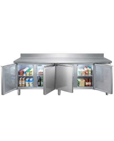 Bajo Mostrador Refrigerado 4 Puertas 223x70 Ventilado Cleiton