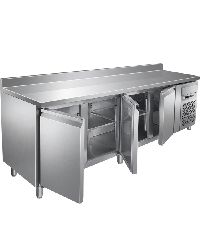 Bajo Mostrador Refrigerado 4 Puertas 223x70 Ventilado Cleiton