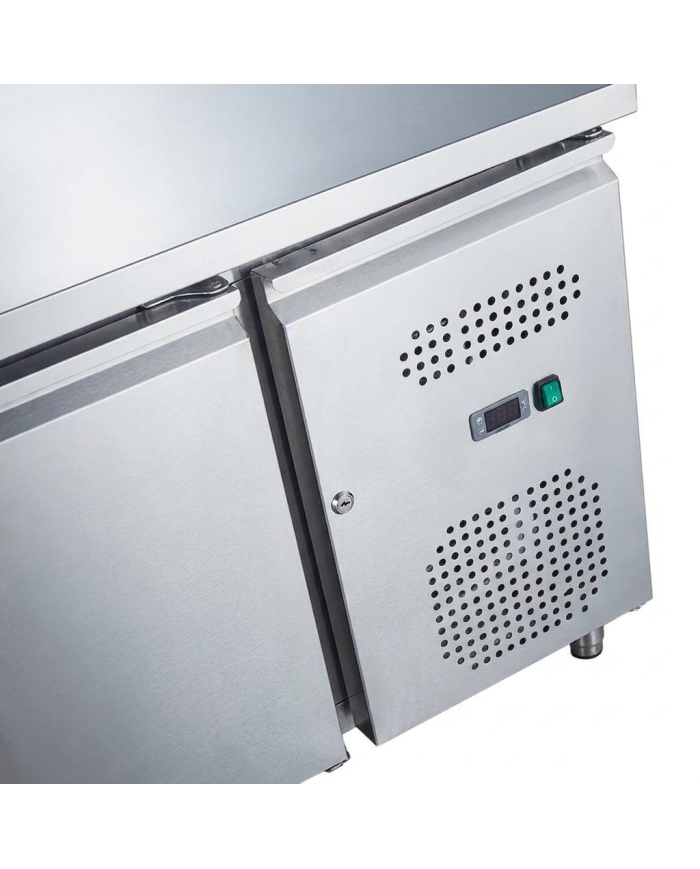 Bajo Mostrador Pastelero Refrigerado Acero Inoxidable 282 Litros 2 Pue