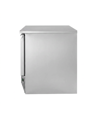 Mesa Fría De Preparación Acero Inoxidable 1 Puerta 2 Cajones 220 Litro