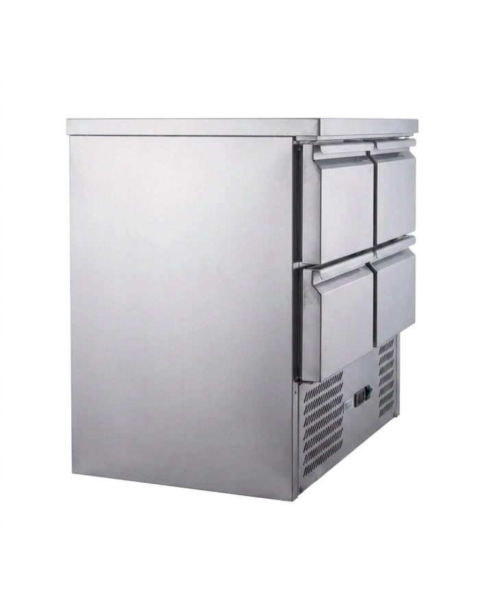 Mesa Fría De Preparación Acero Inoxidable 4 Cajones 220 Litros 90X70 C
