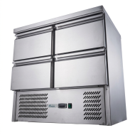 Mesa Fría De Preparación Acero Inoxidable 4 Cajones 220 Litros 90X70 C