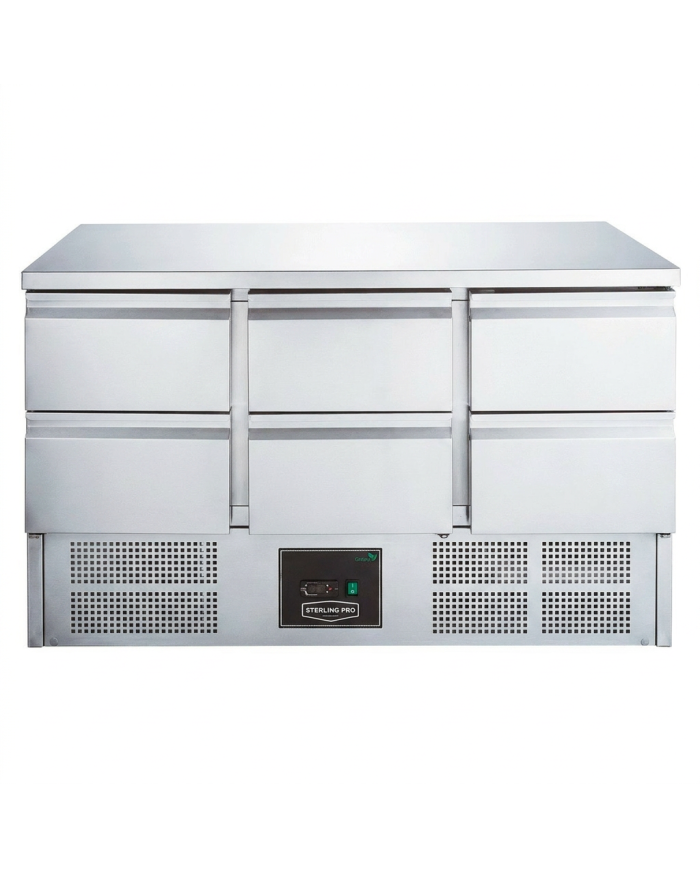 Mesa Fría De Preparación De 6 Cajones De 135X70 Cm Estática Cleiton C