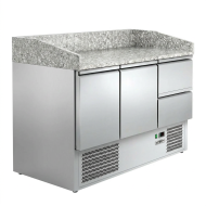 Mesa Pizzera Refrigerada 2 Puertas Y 2 Cajones Marmol Romux ROMUX | H