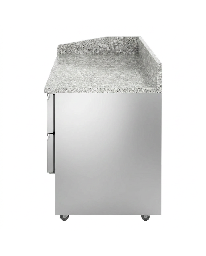 Mesa Pizzera Refrigerada 2 Puertas Y 2 Cajones Marmol Cleiton CLEITON