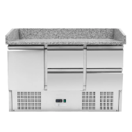Mesa Pizzera Refrigerada 1 Puerta Y 4 Cajones Marmol Romux ROMUX | Ho