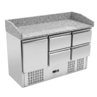 Mesa Pizzera Refrigerada 1 Puerta Y 4 Cajones Marmol Romux ROMUX | Ho