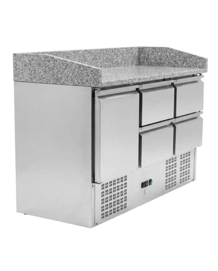 Mesa Pizzera Refrigerada 1 Puerta Y 4 Cajones Marmol Romux ROMUX | Ho