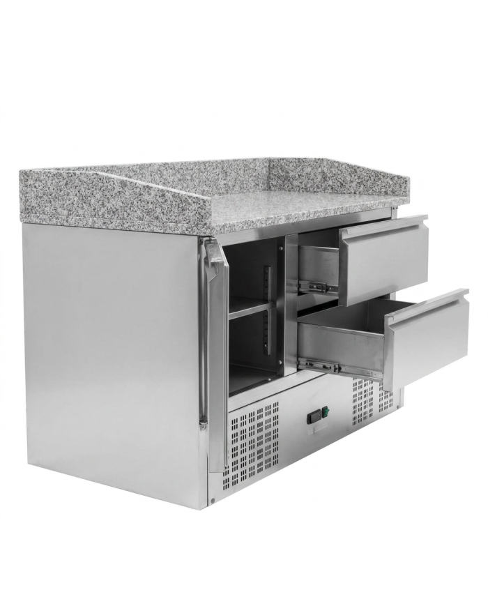 Mesa Pizzera Refrigerada 1 Puerta Y 4 Cajones Marmol Romux ROMUX | Ho