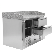 Mesa Pizzera Refrigerada 1 Puerta Y 4 Cajones Marmol Romux ROMUX | Ho