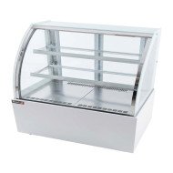 Vitrina Pastelera Expositora Refrigerada De Suelo 2 Estantes Con Crist