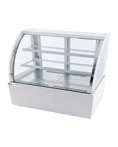 Vitrina Pastelera Expositora Refrigerada De Suelo 2 Estantes Con Crist