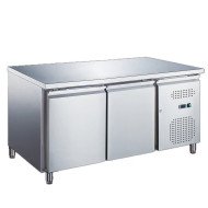 Bajo Mostrador Pastelero Congelado Acero Inoxidable 282 Litros 2 Puert