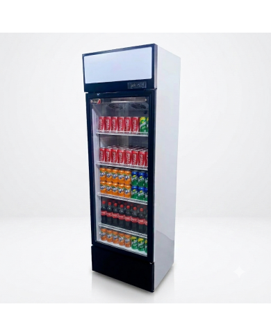 Armario Expositor Refrigerado 300L 1 Puerta Ventilado Romux